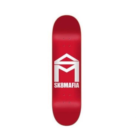 8″ Sk8-Mafia House Logo Red Deck