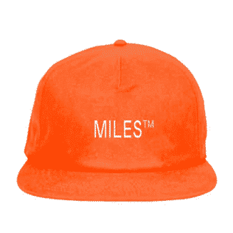 Orange Miles Logo snapback
