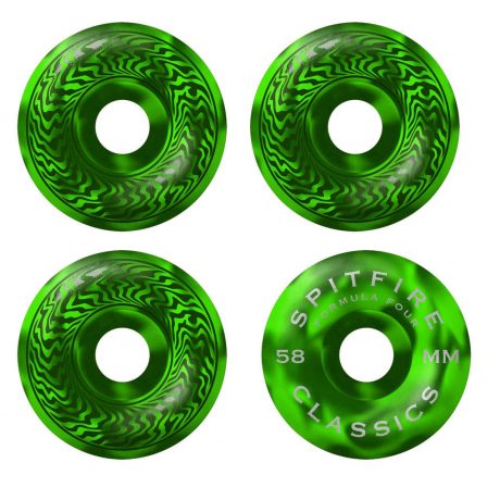 58mm 99A Spitfire F4 Lime/Green Swirl Classic