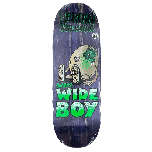 Heroin 10.75″ Swampy’s Wide Boy Deck (Assorted Stains)