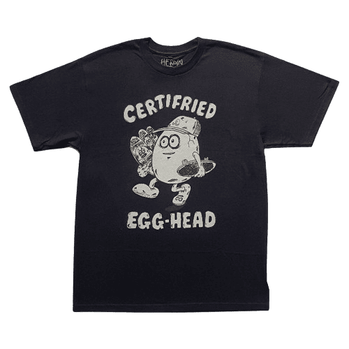 Heroin Egg Head T-Shirt (Navy)