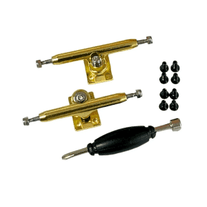 6 Skates 32mm Fingerboard Trucks (Gold)