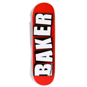 BAKER 8.25" White/Red Brand Logo Deck